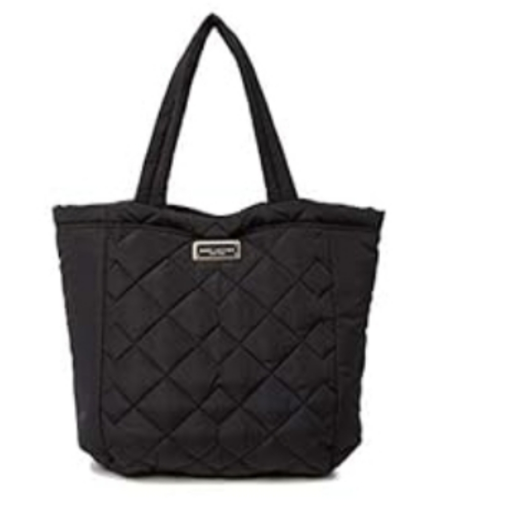 Marc Jacobs Large Black Quilted Nylon Tote